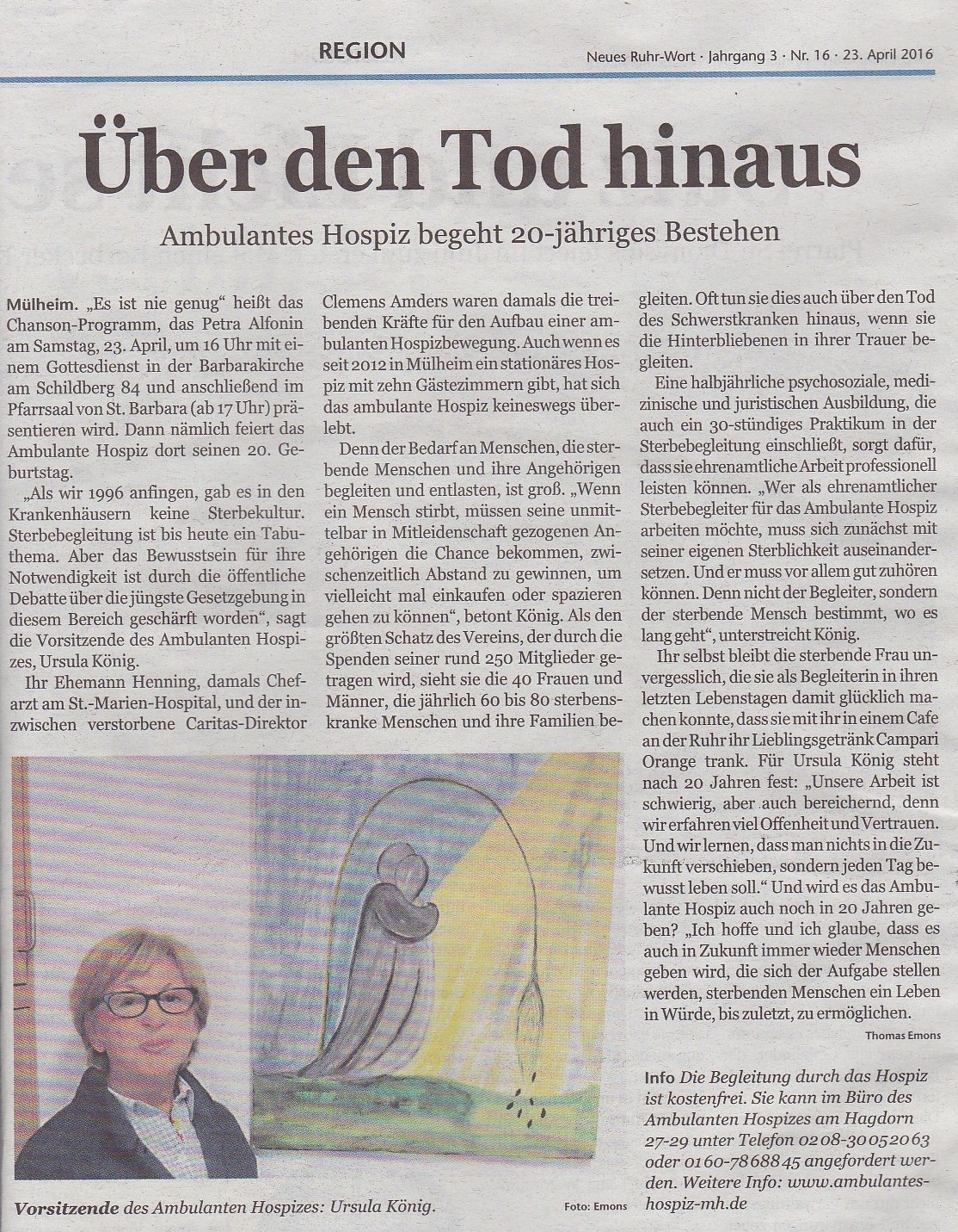20 Jahre Ambulantes Hospiz Mülheim